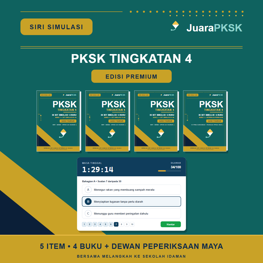 Edisi Premium Tingkatan 4 — koleksi 4 ebook simulasi PKSK